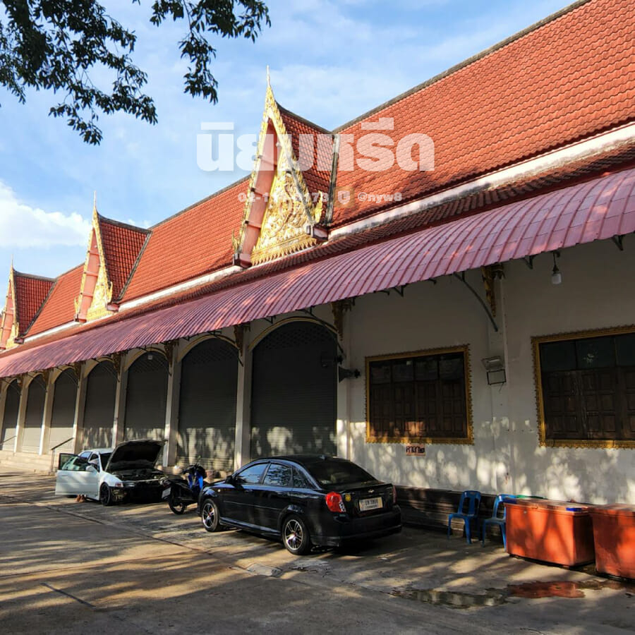 พวงหรีดวัดรวกบางสีทอง