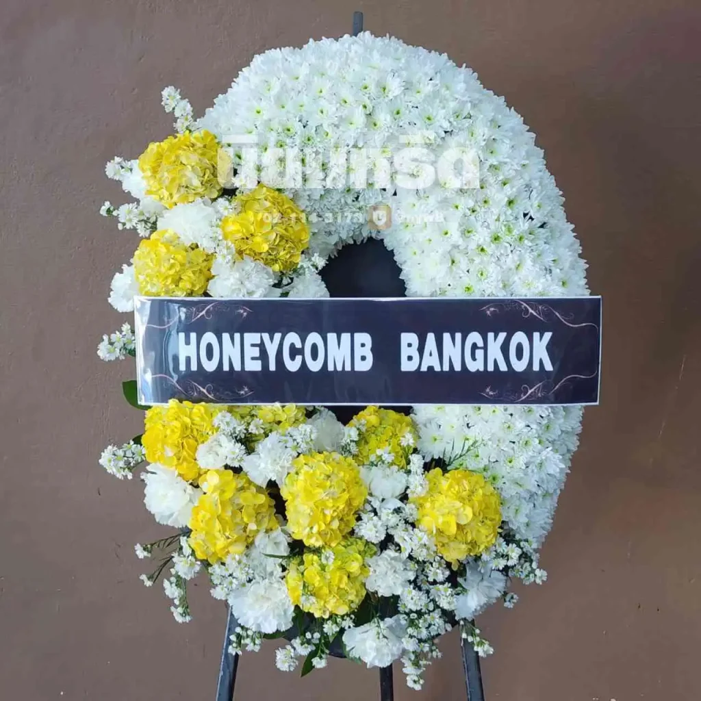 พวงหรีดวัดหอมศีล ตำบลบางพลีน้อย