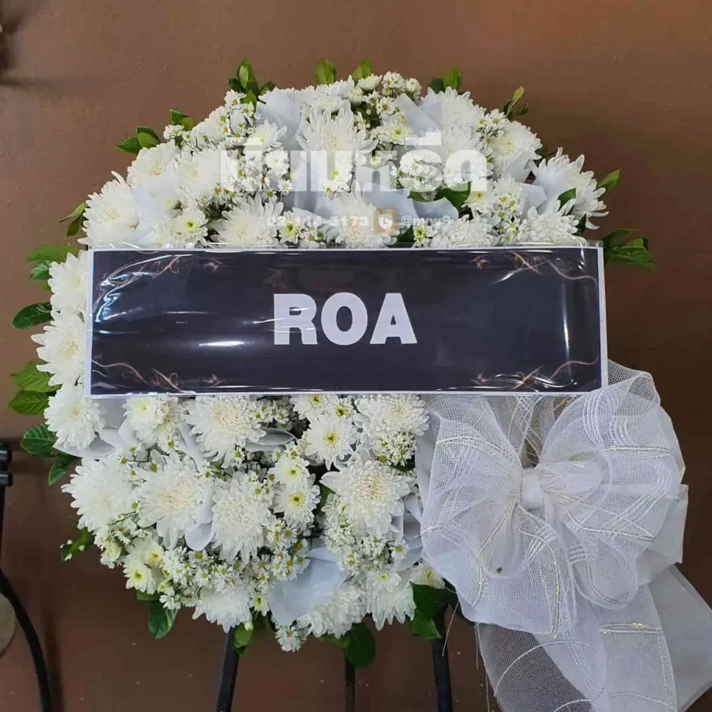 พวงหรีดวัดเจริญวราราม(วัดน้อย) ตำบลคลองด่าน