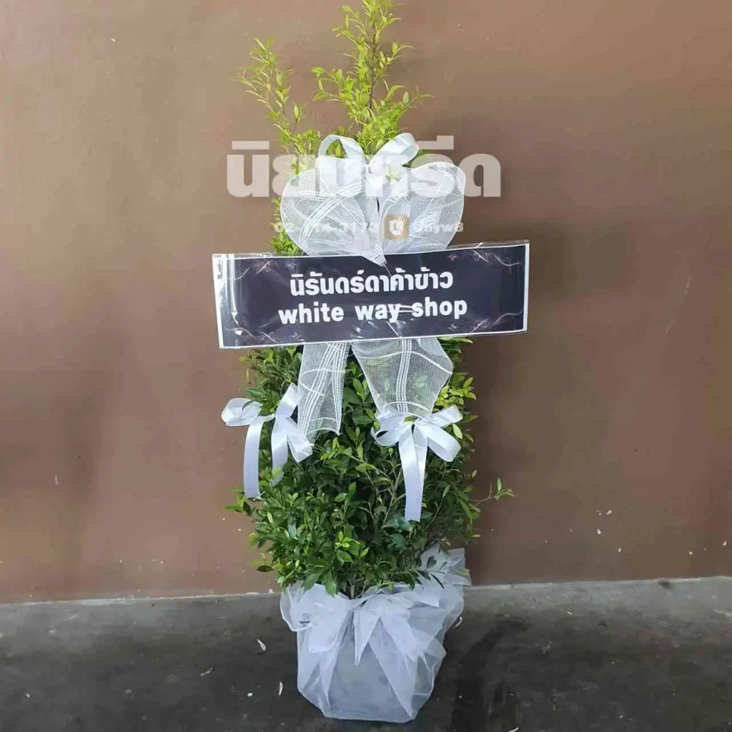 พวงหรีดวัดศรีวารีน้อย ตำบลศีรษะจรเข้ใหญ่