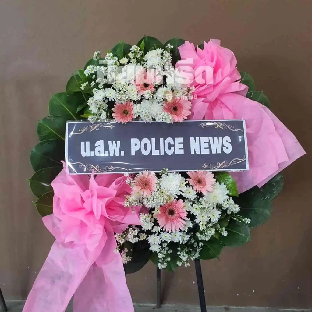 พวงหรีดวัดกุสุมภ์สัทธาราม (วัดท่าตะโก) นครราชสีมา